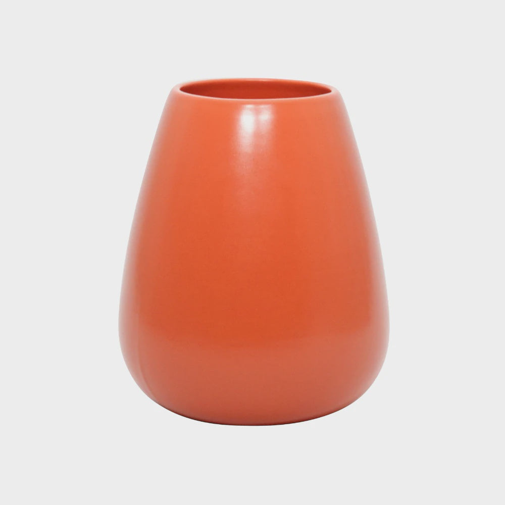 Bisonhome med droplet vase -persimmon
